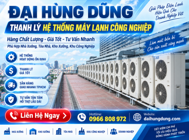 Thanh lý hệ thống máy lạnh công nghiệp