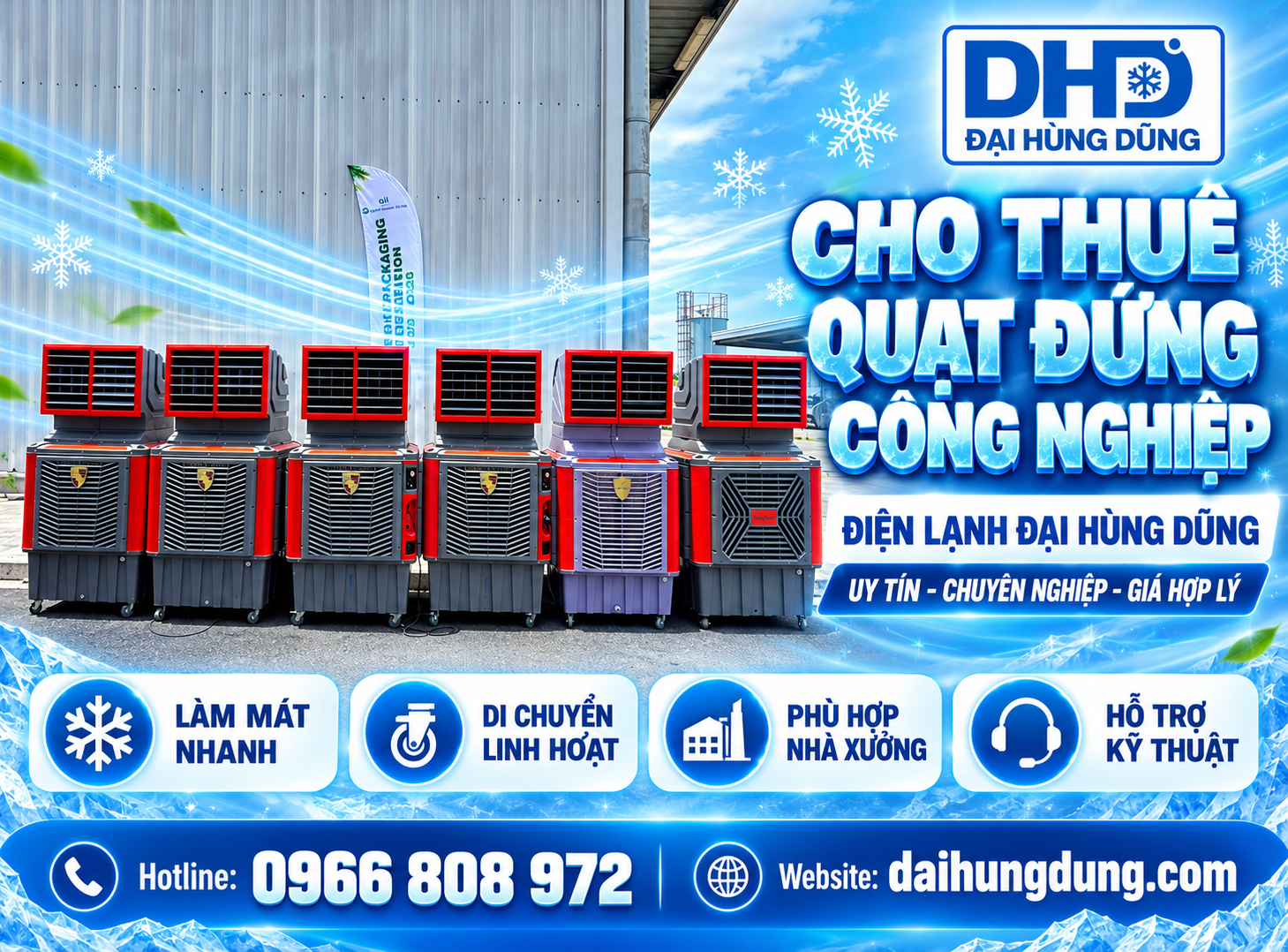 Cho Thuê Quạt Đứng Công Nghiệp