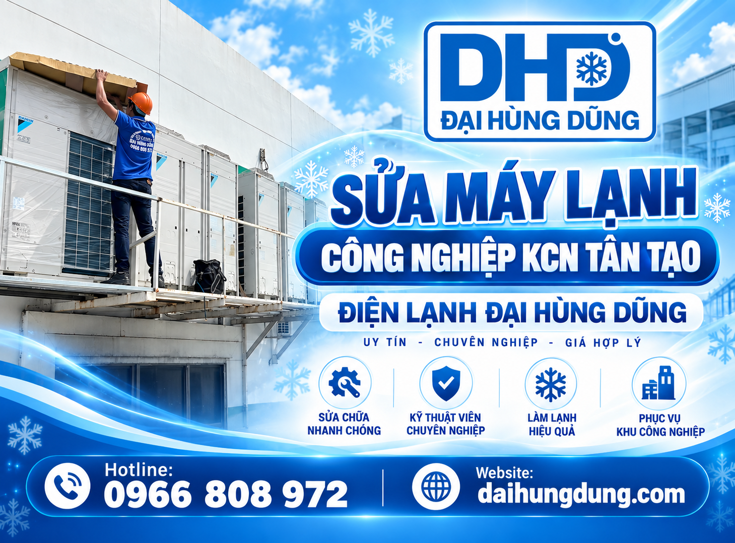 Sửa Máy Lạnh Công Nghiệp KCN Tân Tạo 