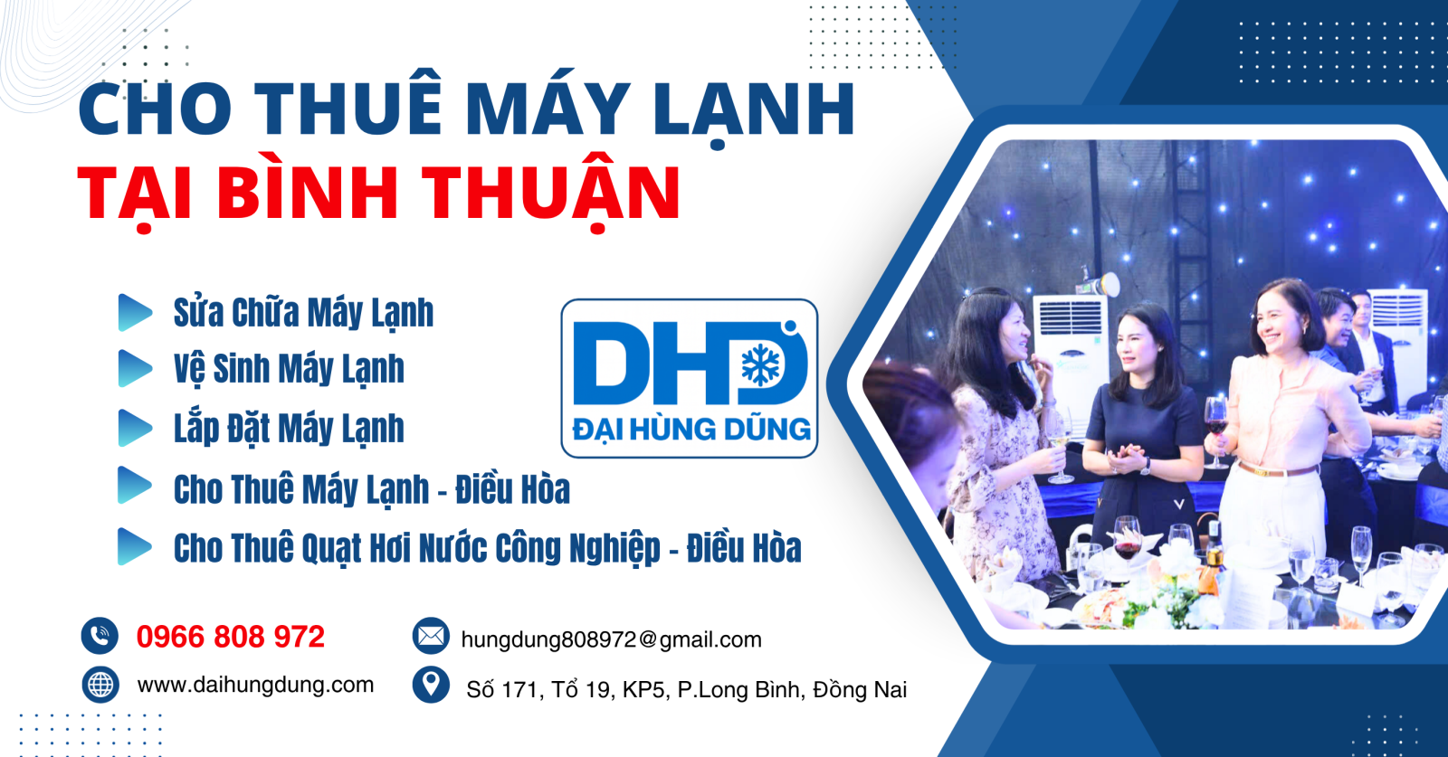 Máy lạnh công nghiệp cho thuê tại Bình Thuận