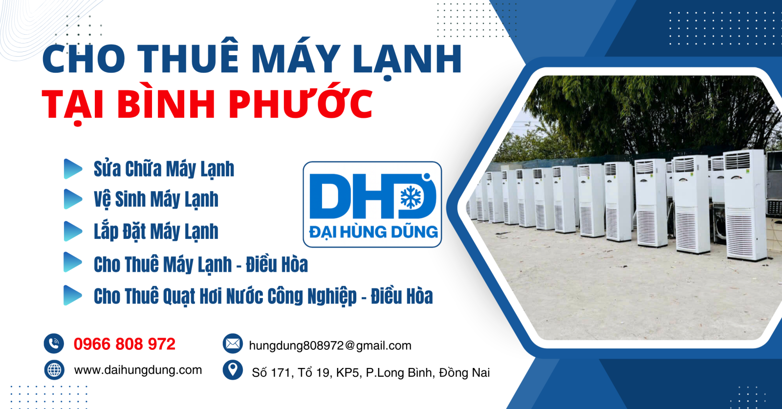 Cho Thuê Máy Lạnh Công Nghiệp Tại Bình Phước
