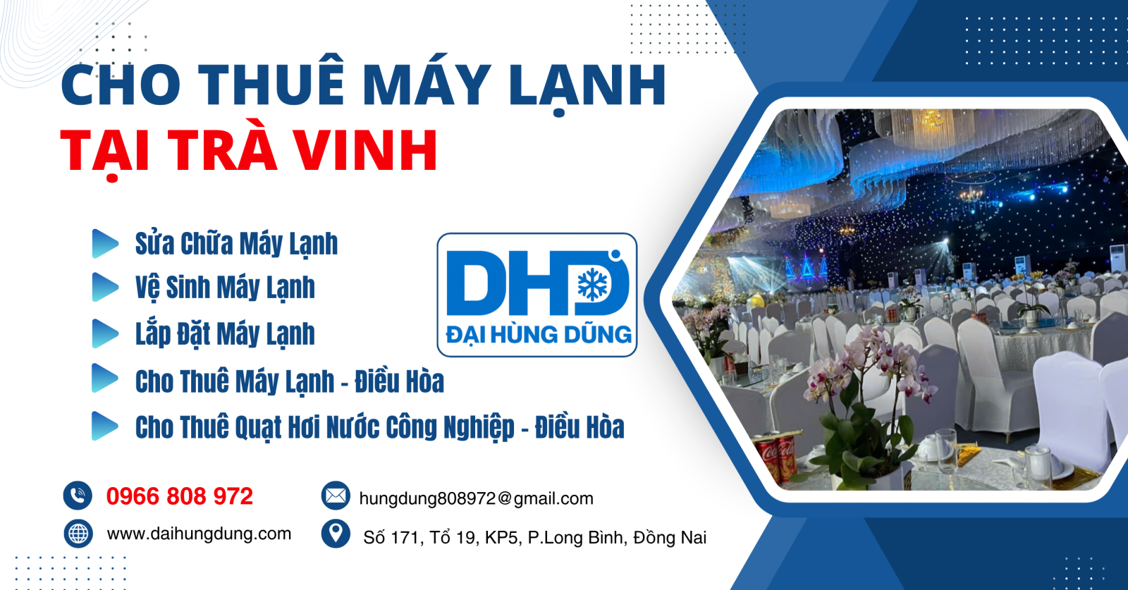 Cho Thuê Máy Lạnh Công Nghiệp Tại Trà Vinh