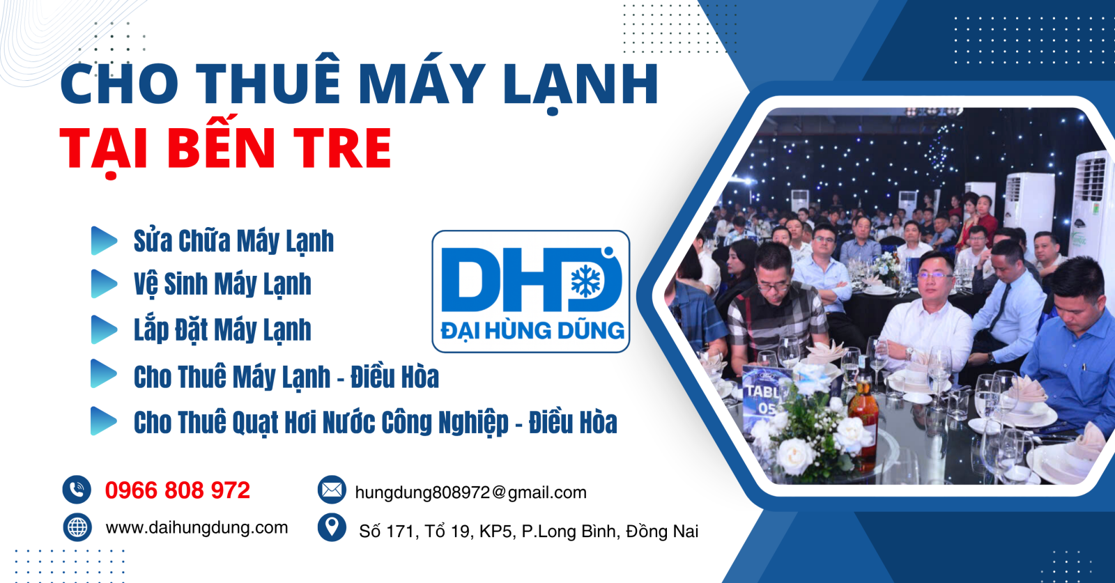 Cho Thuê Máy Lạnh Công Nghiệp Tại Bến Tre