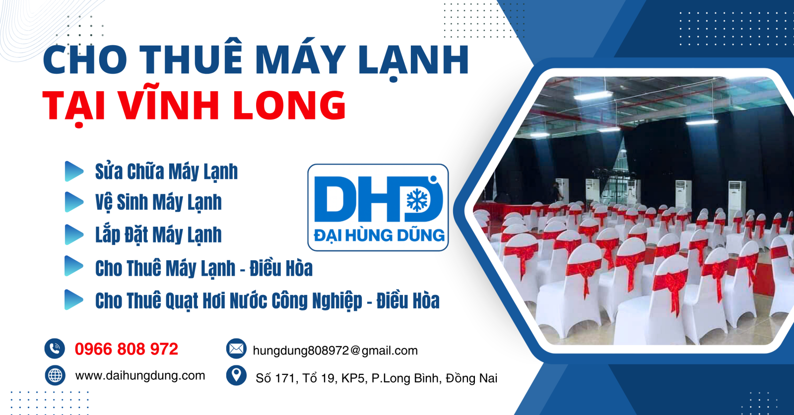 Cho Thuê Máy Lạnh Công Nghiệp Tại Vĩnh Long