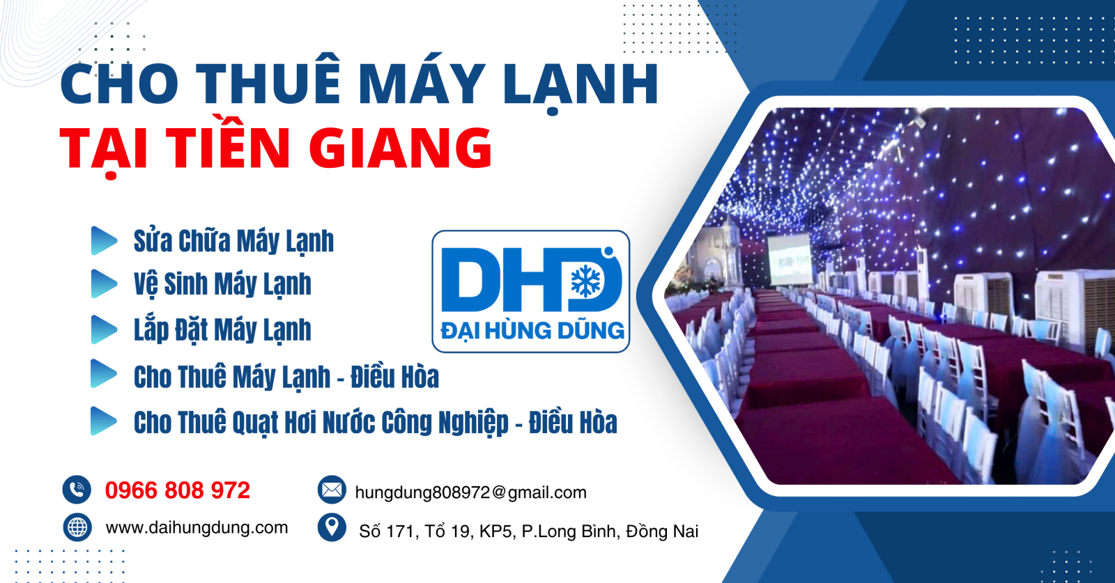 Cho Thuê Máy Lạnh Công Nghiệp Tại Tiền Giang