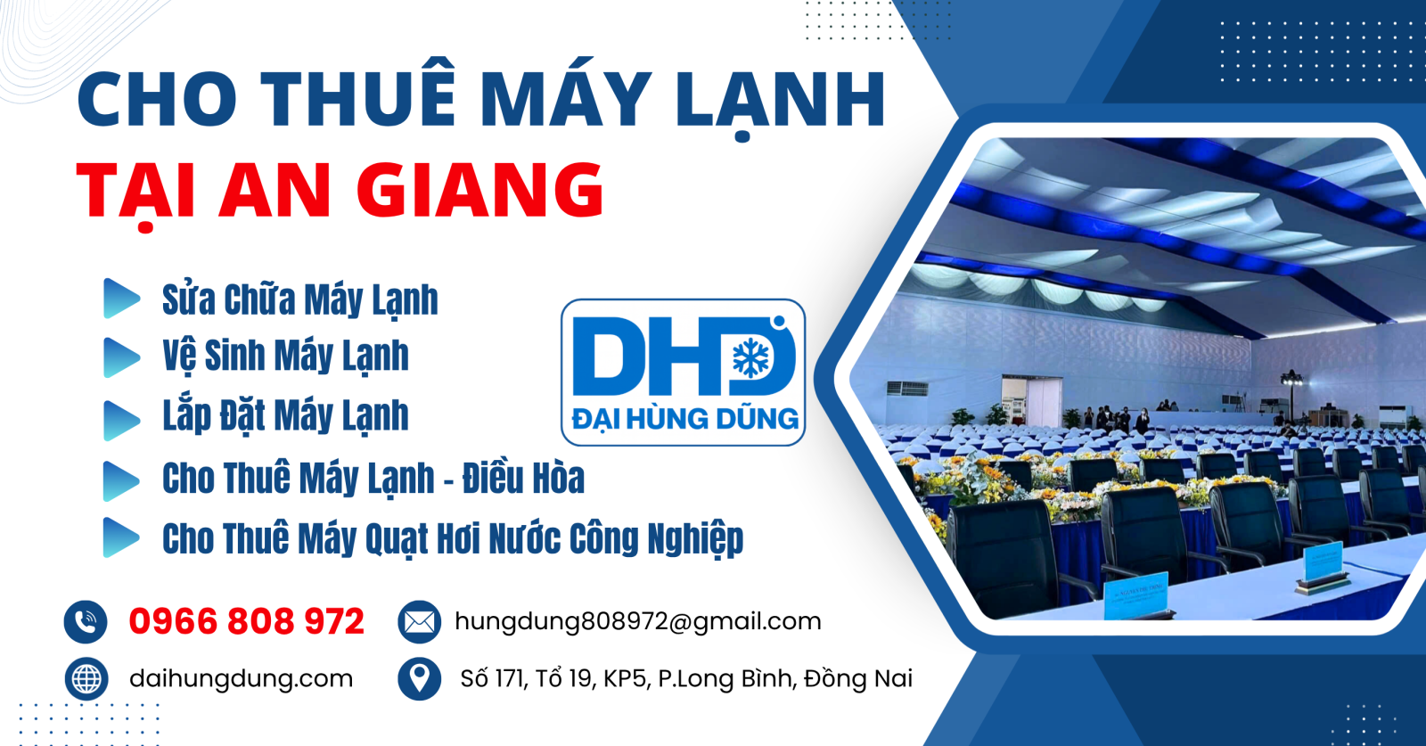 Cho Thuê Máy Lạnh Công Nghiệp Tại An Giang