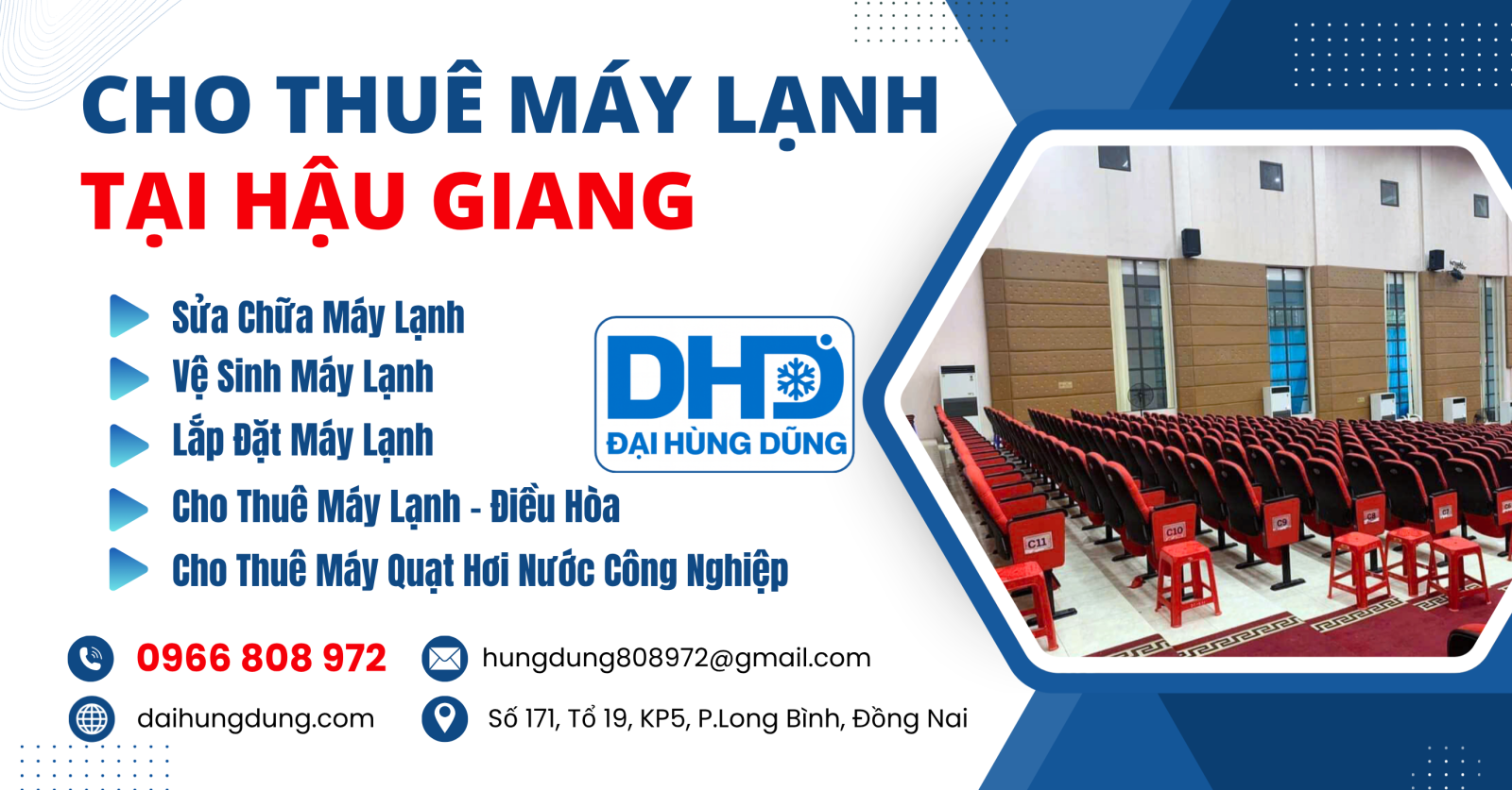 Cho Thuê Máy Lạnh Công Nghiệp Tại Hậu Giang 