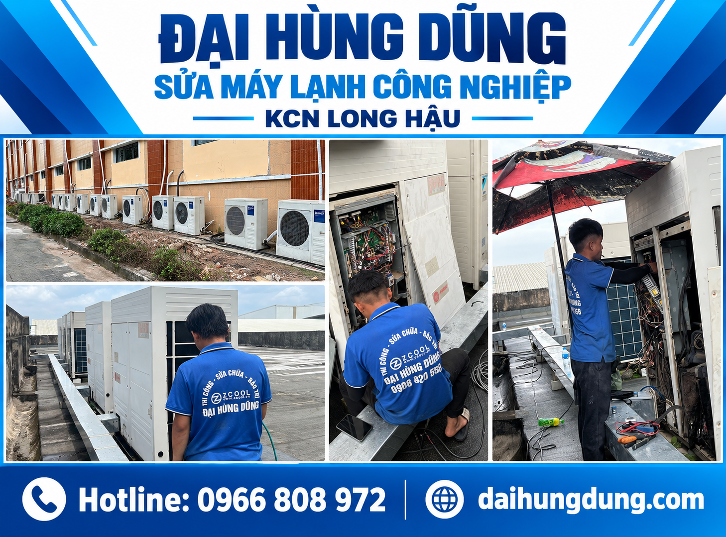 Sửa Máy Lạnh Công Nghiệp KCN Long Hậu