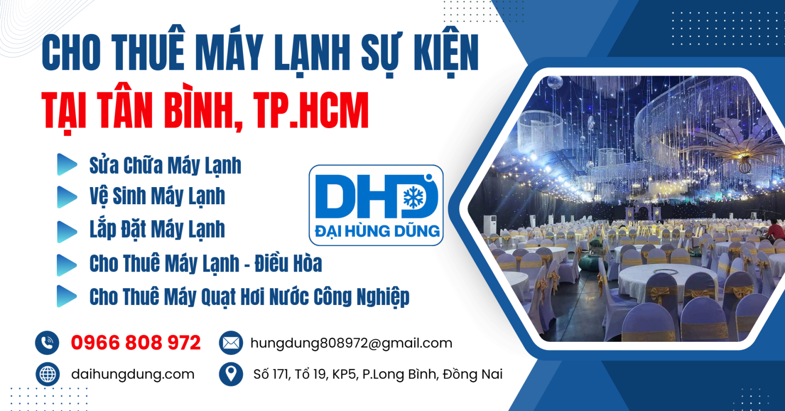 Cho Thuê Máy Lạnh Sự Kiện Tại Tân Bình