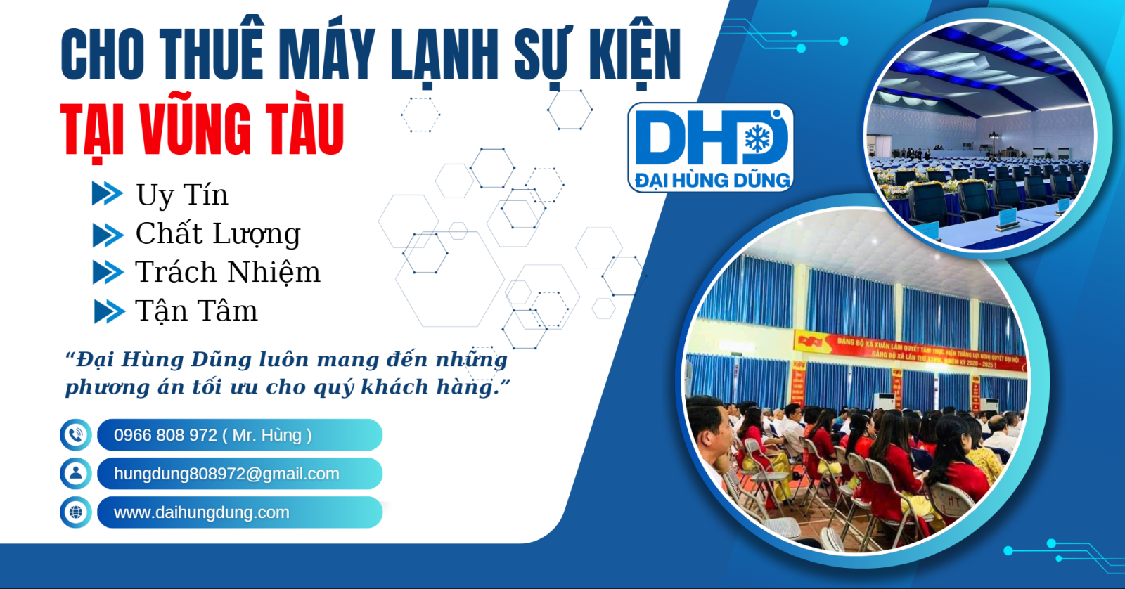Cho Thuê Máy Lạnh Sự Kiện - Công Nghiệp Tại Vũng Tàu