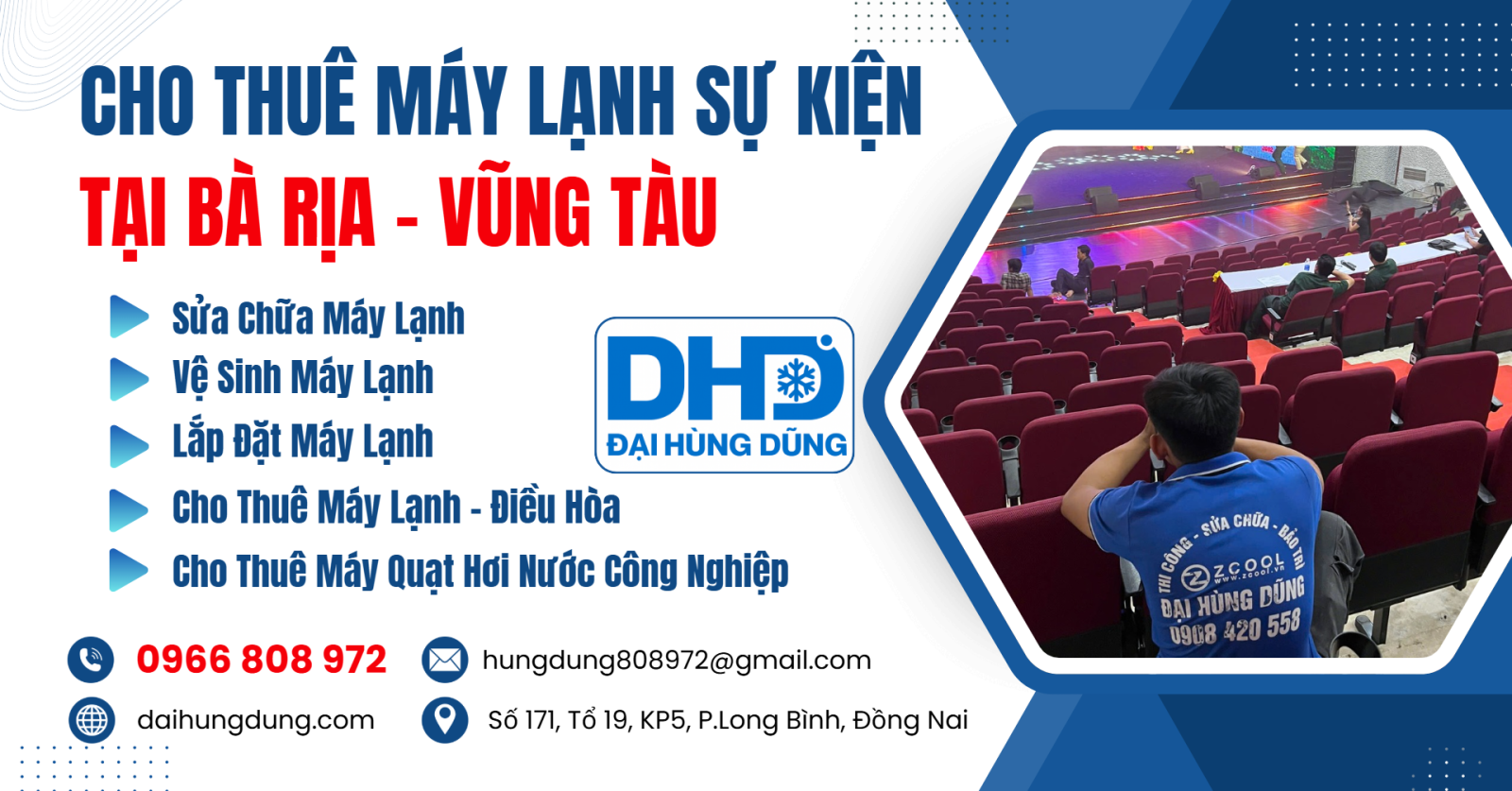 Cho Thuê Máy Lạnh Sự Kiện Tại Bà Rịa Vũng Tàu