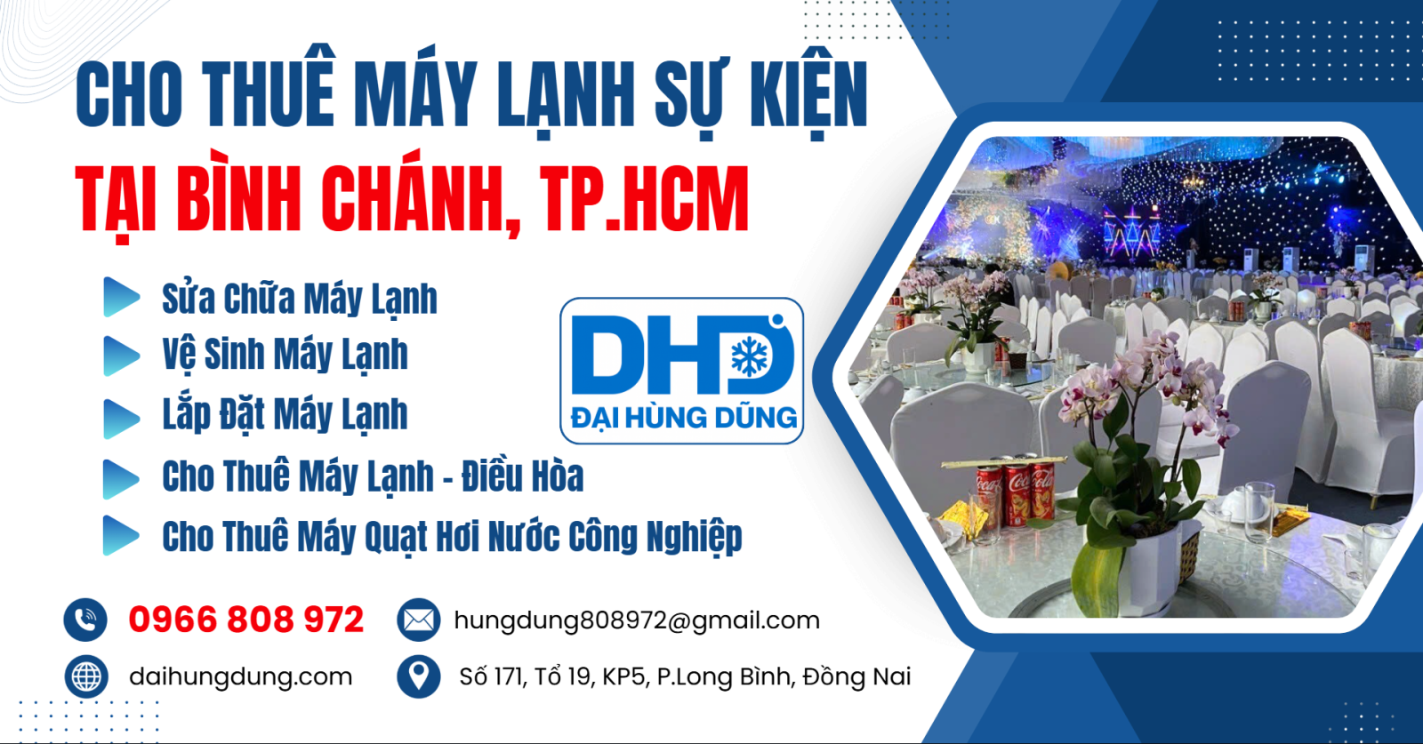 Cho Thuê Máy Lạnh Công Nghiệp Tại Bình Chánh, HCM