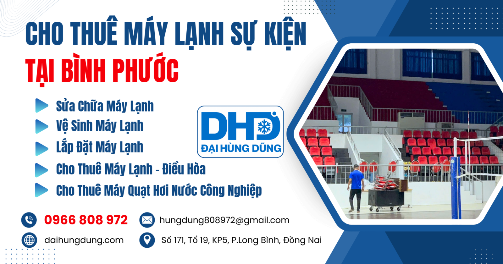 Đơn Vị Cho Thuê Máy Lạnh Sự Kiện Tại Bình Phước