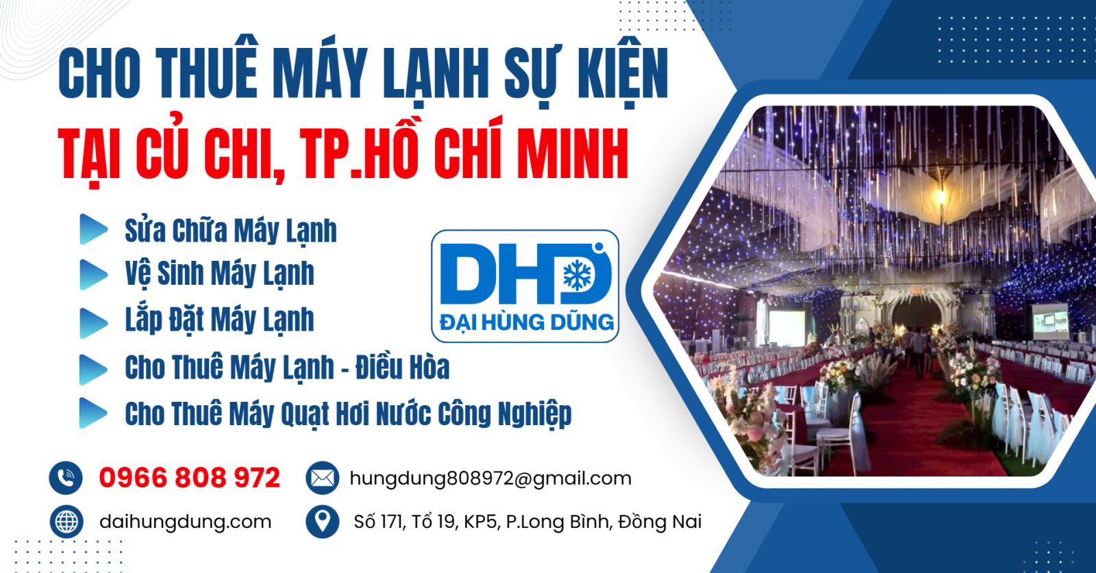 Cho Thuê Máy Lạnh Sự KiệnTại Củ Chi, HCM