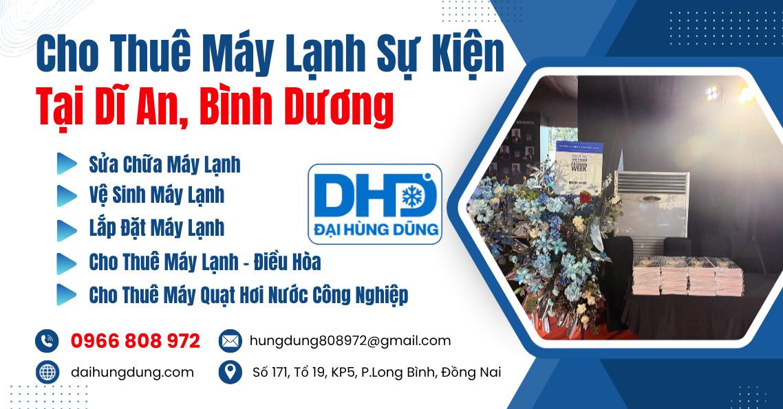 Cho Thuê Máy Lạnh Sự Kiện Tại Dĩ An