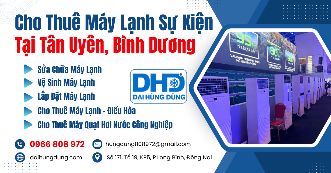 Cho Thuê Máy Lạnh Sự Kiện Tại Tân Uyên