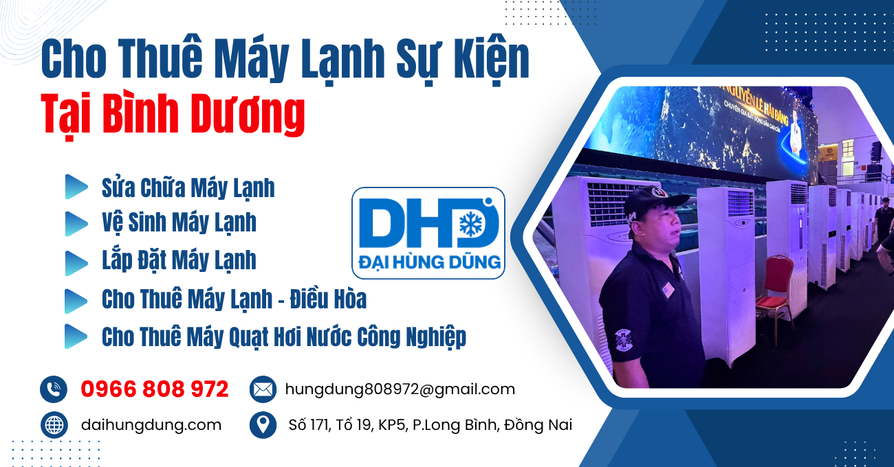 Cho Thuê Máy Lạnh Sự Kiện Tại Bình Dương