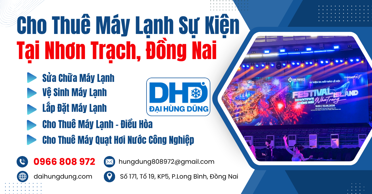 Cho Thuê Máy Lạnh Sự Kiện Tại Nhơn Rạch