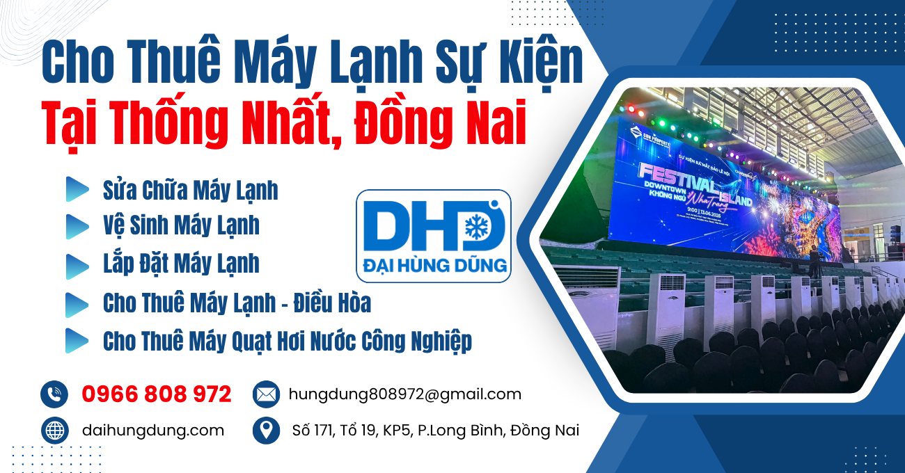 Cho Thuê Máy Lạnh Sự Kiện Tại Thống Nhất