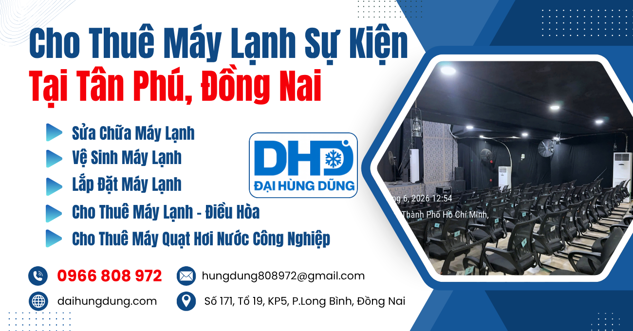 Cho Thuê Máy Lạnh Sự Kiện Tại Tân Phú