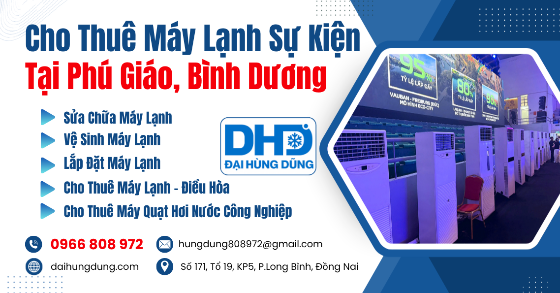 Cho Thuê Máy Lạnh Sự Kiện Tại Phú Giáo