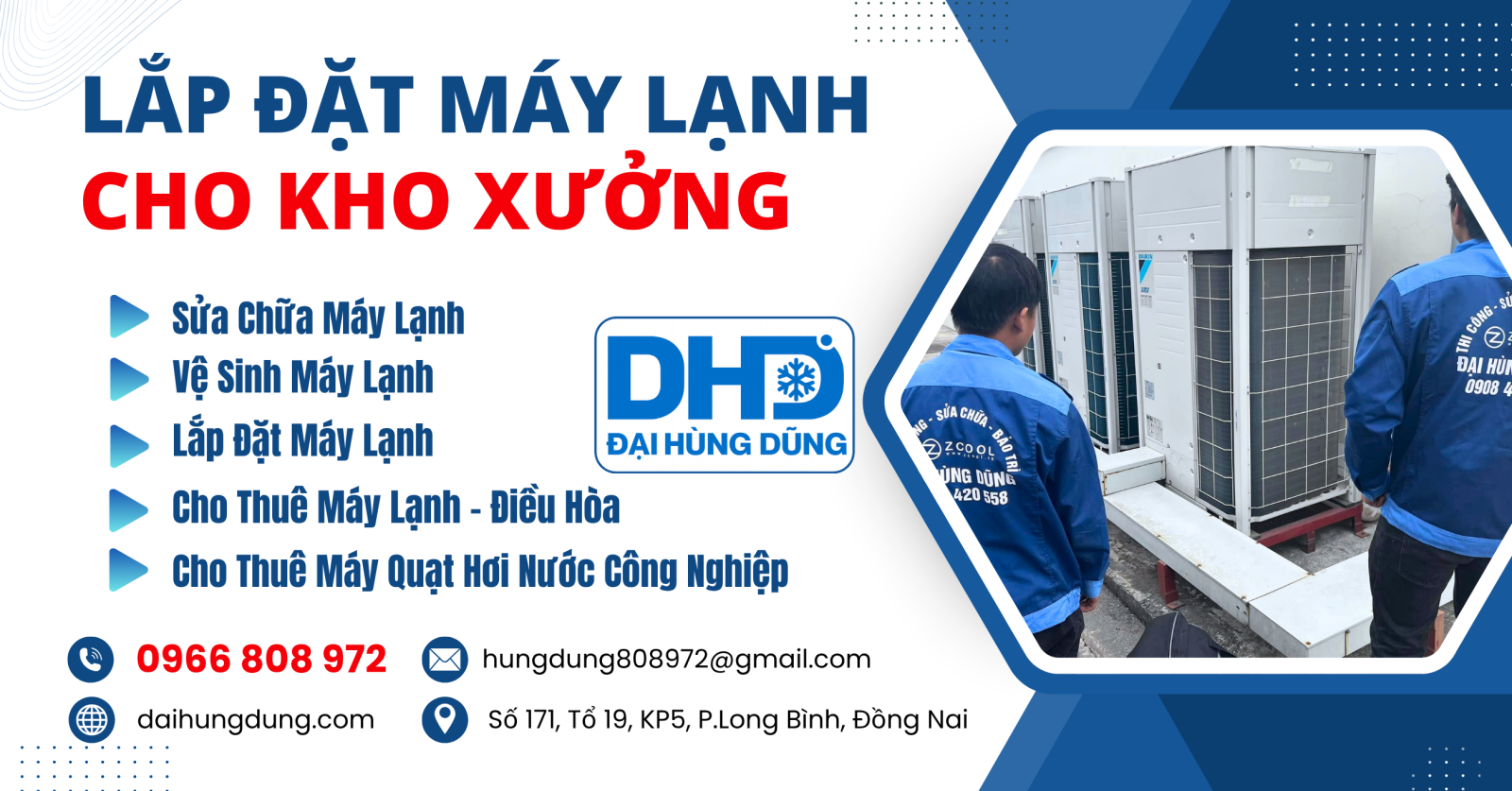 Lắp Đặt Máy Lạnh Công Nghiệp Cho Nhà Xưởng