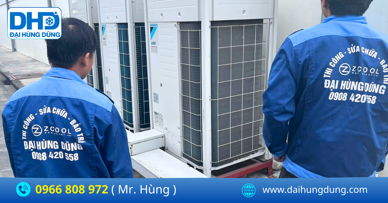 Lắp Đặt Máy Lạnh Công Nghiệp Cho Nhà Xưởng - Đại Hùng Dũng