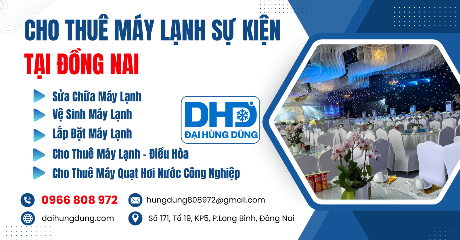 Cho Thuê Máy Lạnh Sự Kiện Tại Đồng Nai