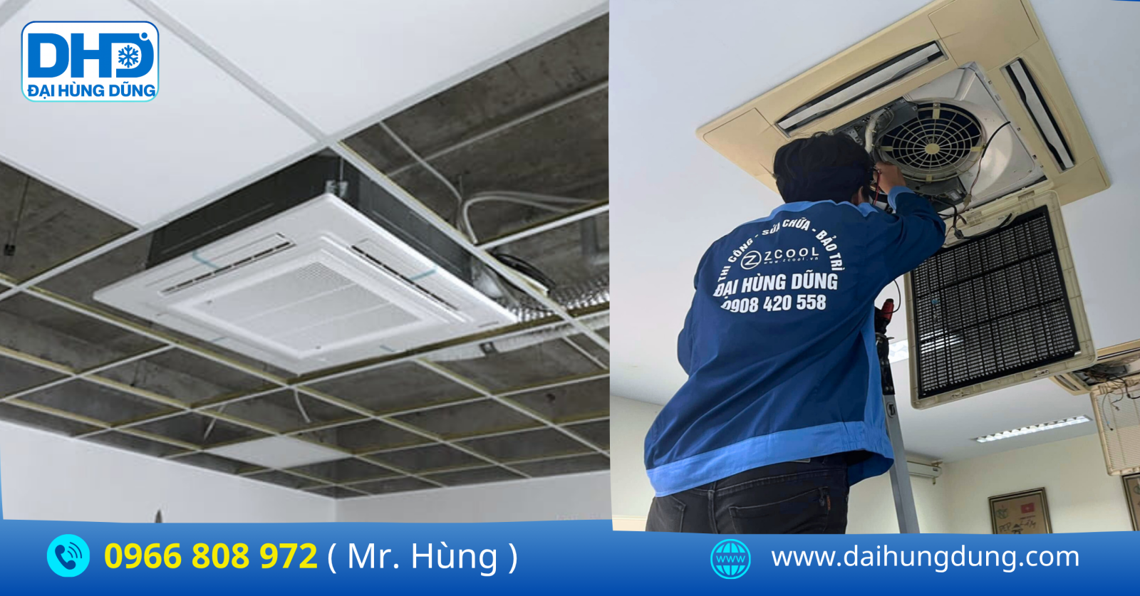 Sửa Máy Lạnh Âm Trần Bị Mất Nguồn