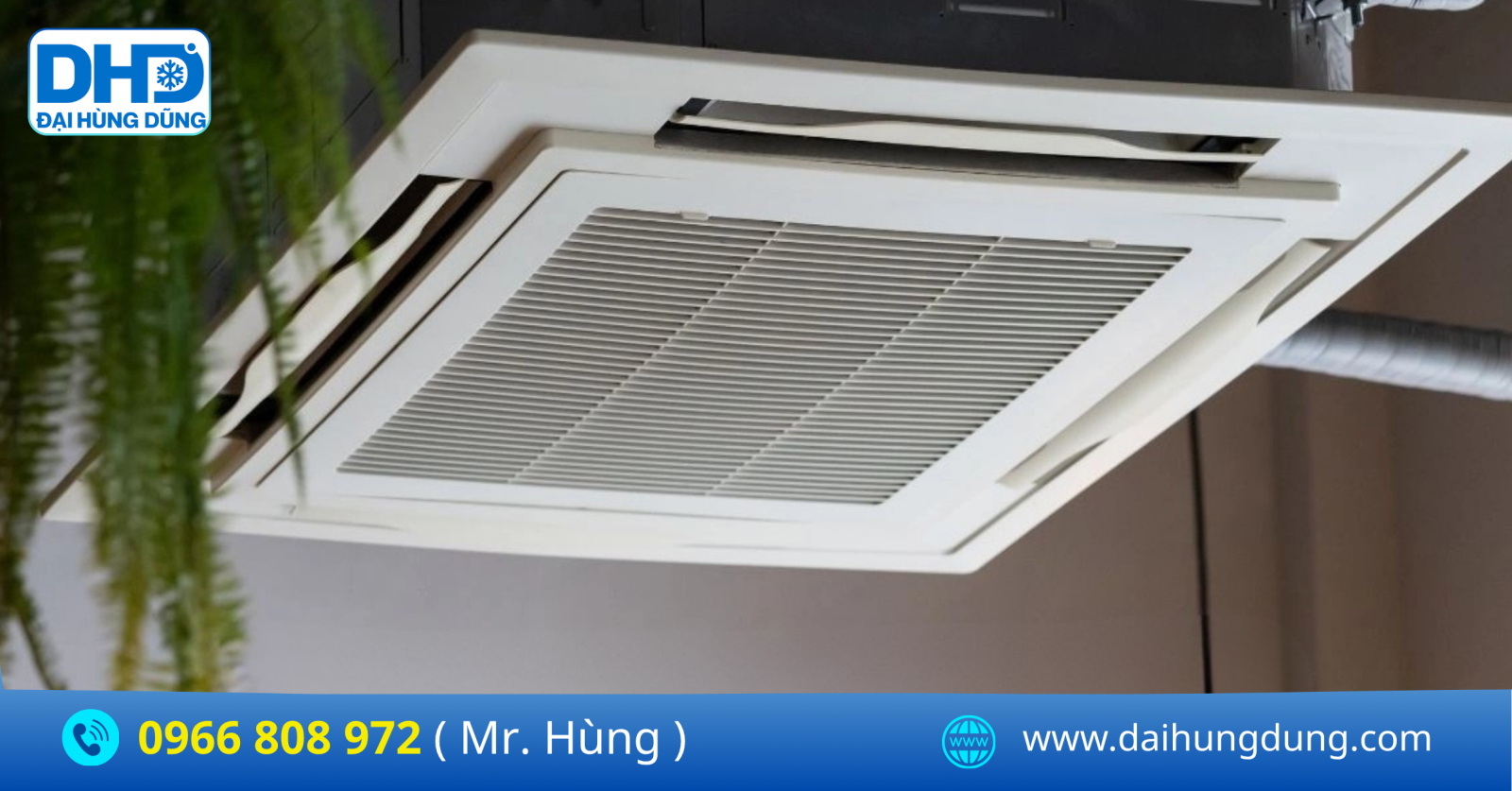 Máy lạnh công nghiệp âm trần, giá rẻ lắp đặt trong nhà xưởng