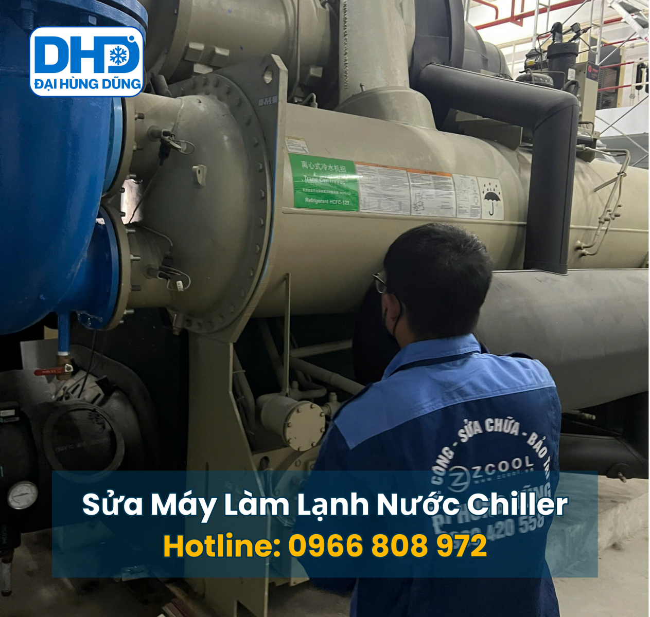 Sửa chữa máy làm lạnh nước Chiller