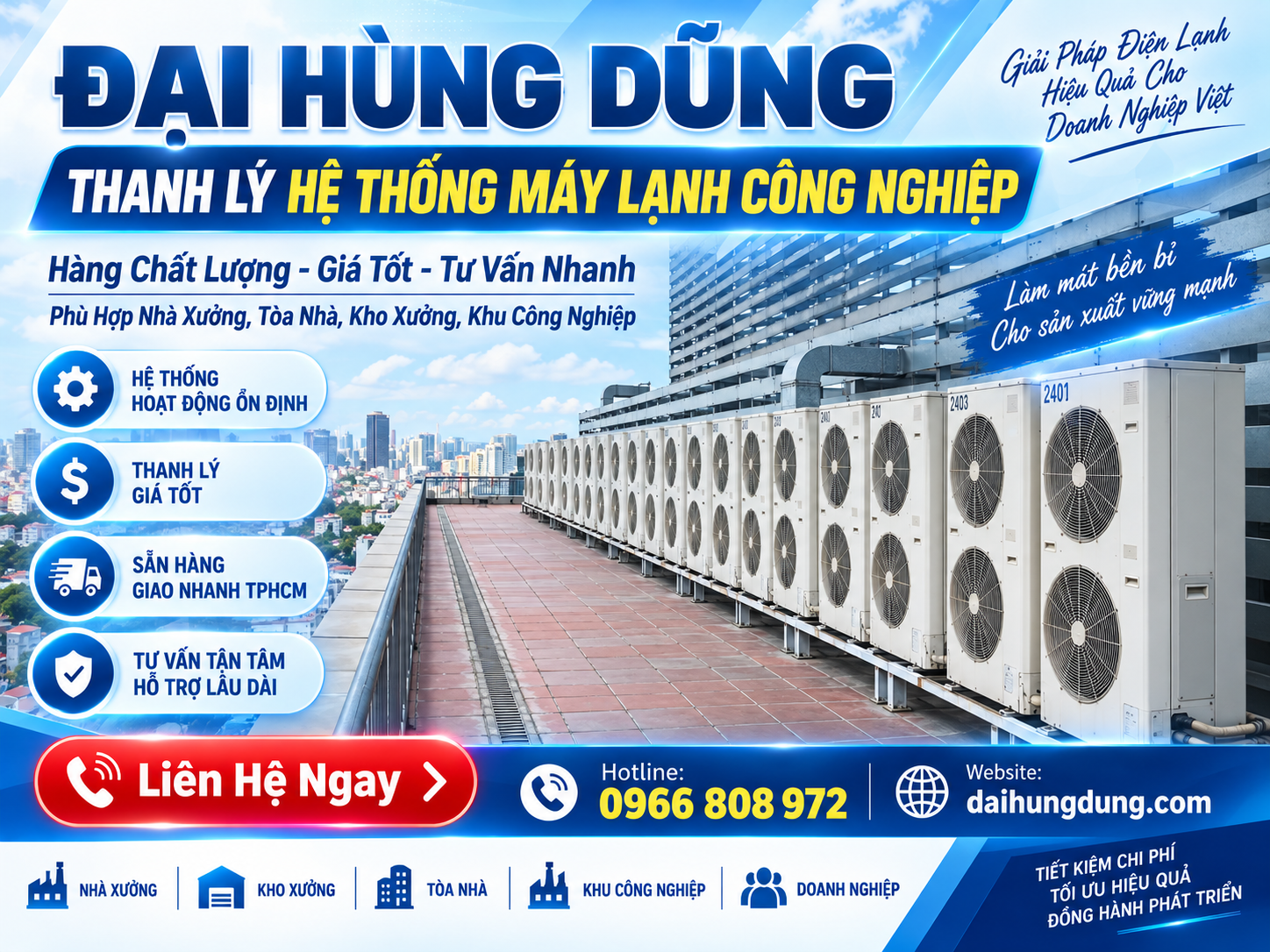 Thanh Lý Hệ Thống Máy Lạnh Công Nghiệp