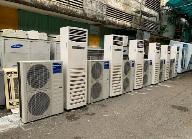 Thanh Lý Máy Lạnh Tủ Đứng Giá Rẻ - Dãy Máy Lạnh Tủ Đứng Đa Thương Hiệu Điện Lạnh Đại Hùng Dũng