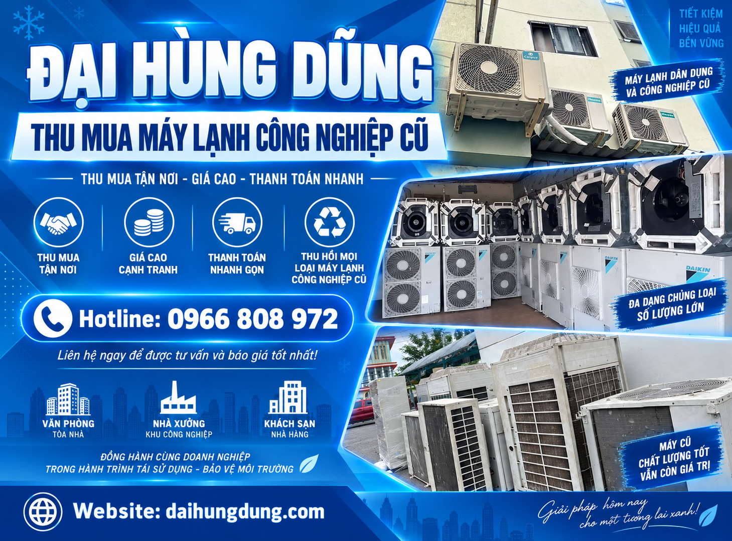 Thu Mua Máy Lạnh Công Nghiệp Cũ