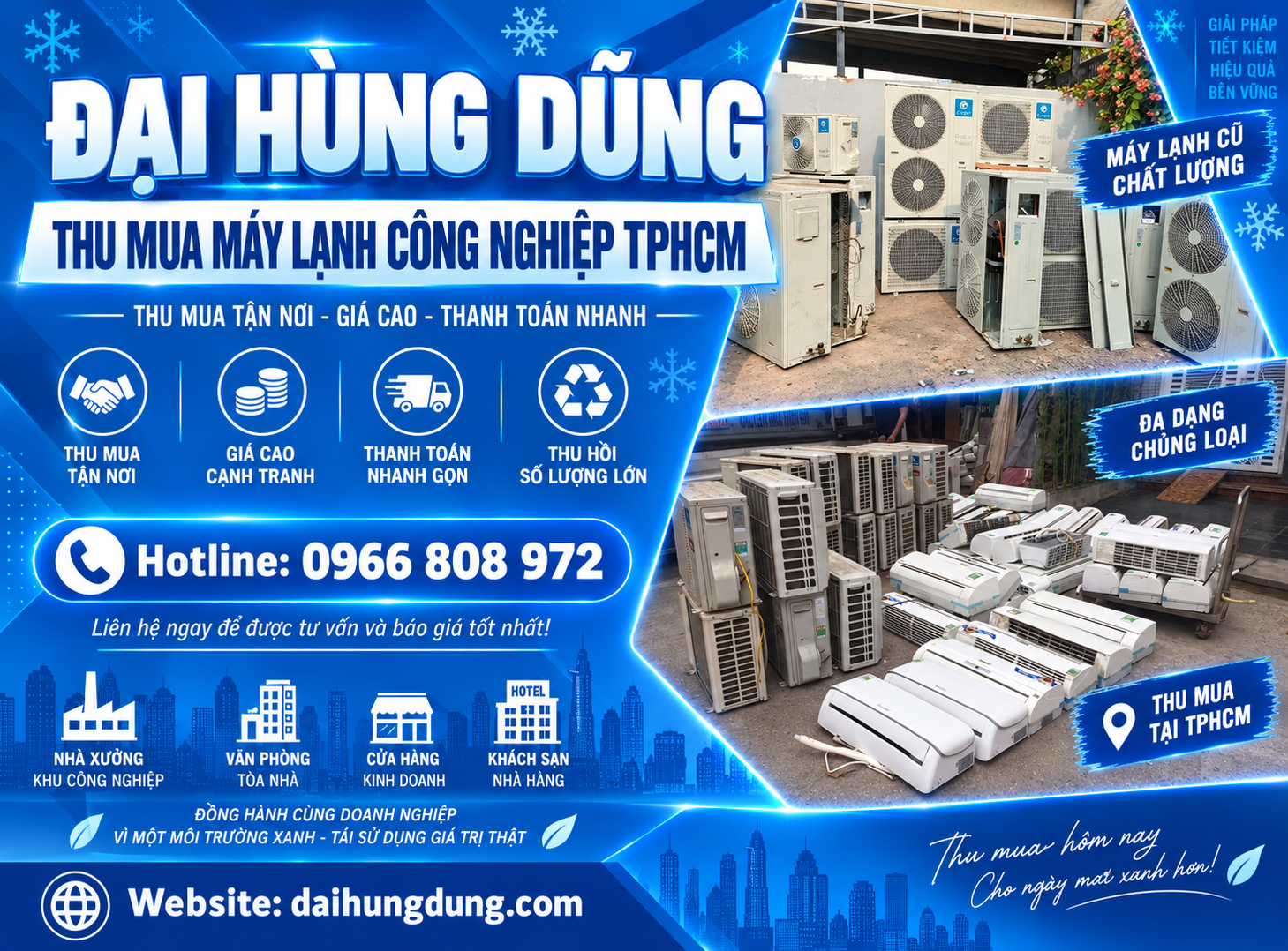 Thu Mua Máy Lạnh Công Nghiệp TPHCM